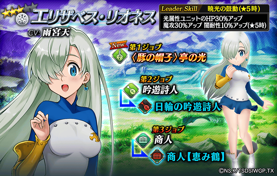 【タガタメ】エリザベス・リオネスは強い？評価と運用まとめ