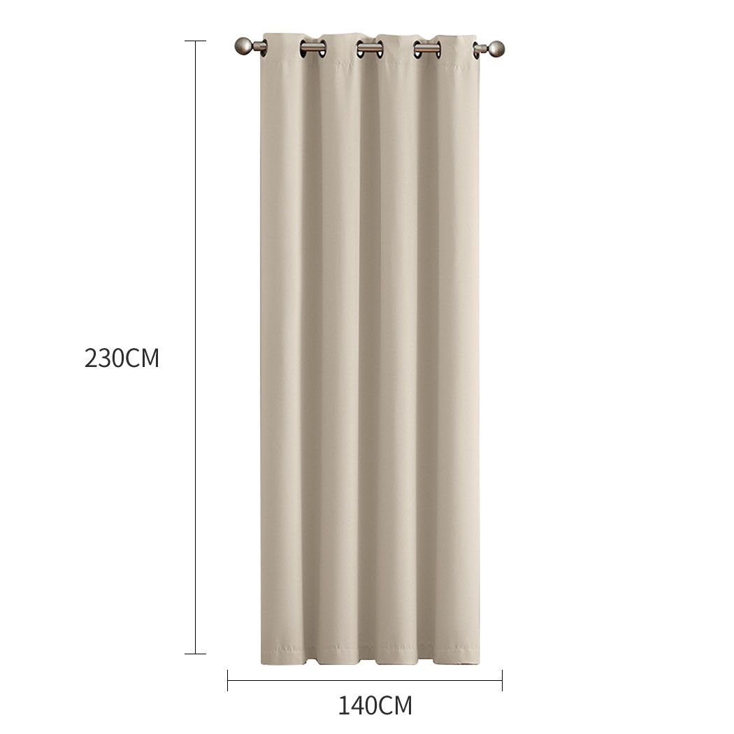 2X Blockout Curtains Blackout Window Curtain Draperies Pair Eyelet Bedroom Decor - Picture 71 of 420
