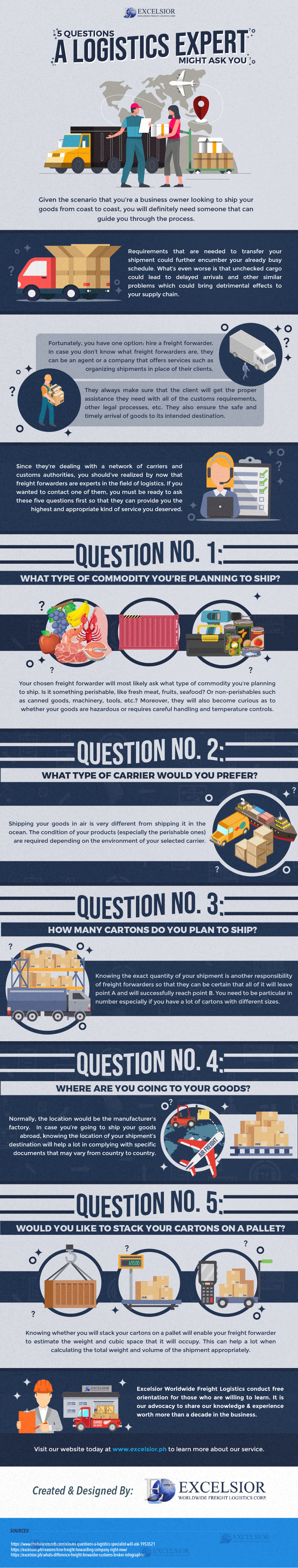 5 Questions a Logistics Expert Might Ask You - Infographic