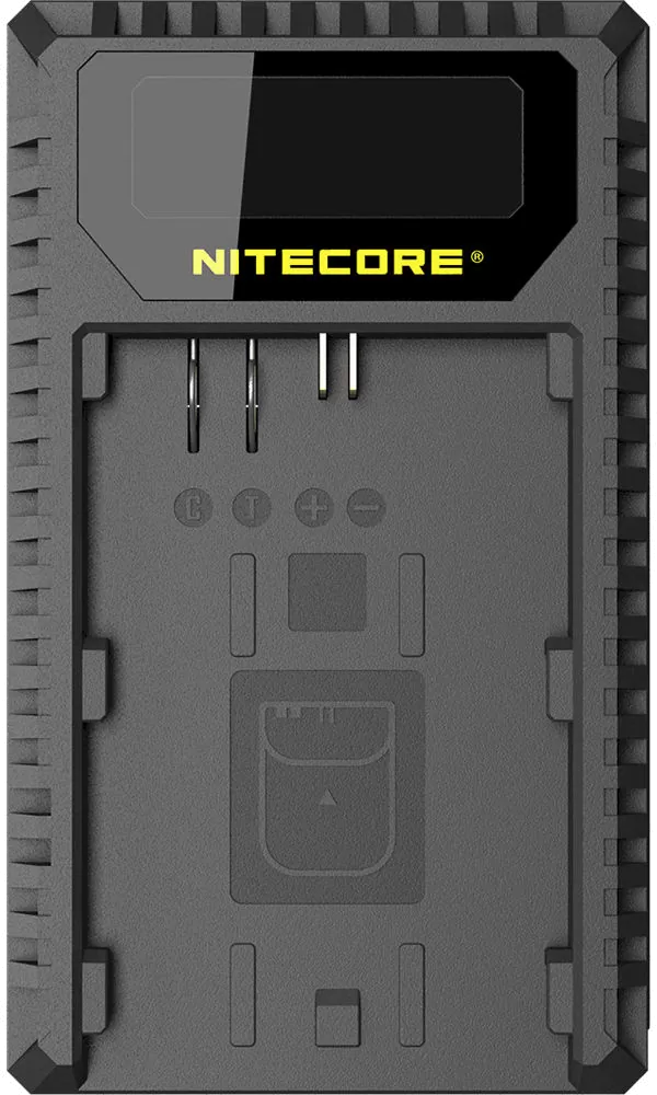 Nitecore UCN1 Dual-Slot USB Travel Charger for Canon LP-E6, LP-E6N, and LP-E8 Lithium-Ion Batteries