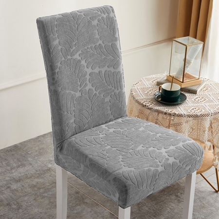 Funda para silla ajustable gris, poliéster