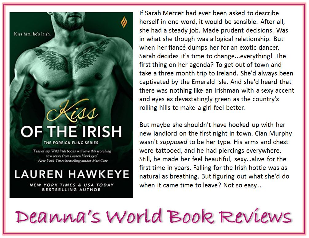 Kiss of The Irish by Lauren Hawkeye blurb
