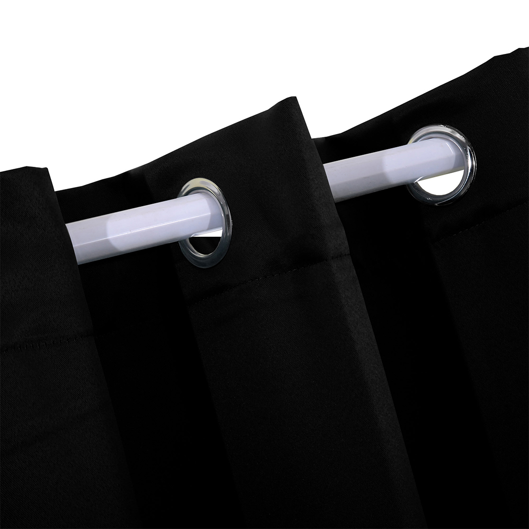 DreamZ Blockout Curtain Blackout Curtains Eyelet Room 102x241cm Black