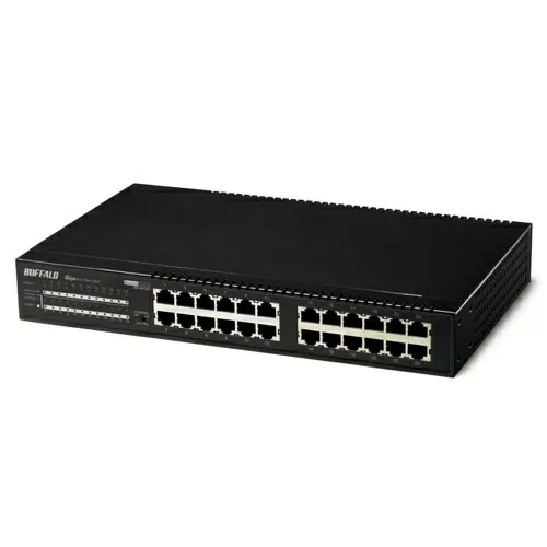 Buffalo 24-Port SMB Rackmount Gigabit Switch Wired Networking BS-G2124U