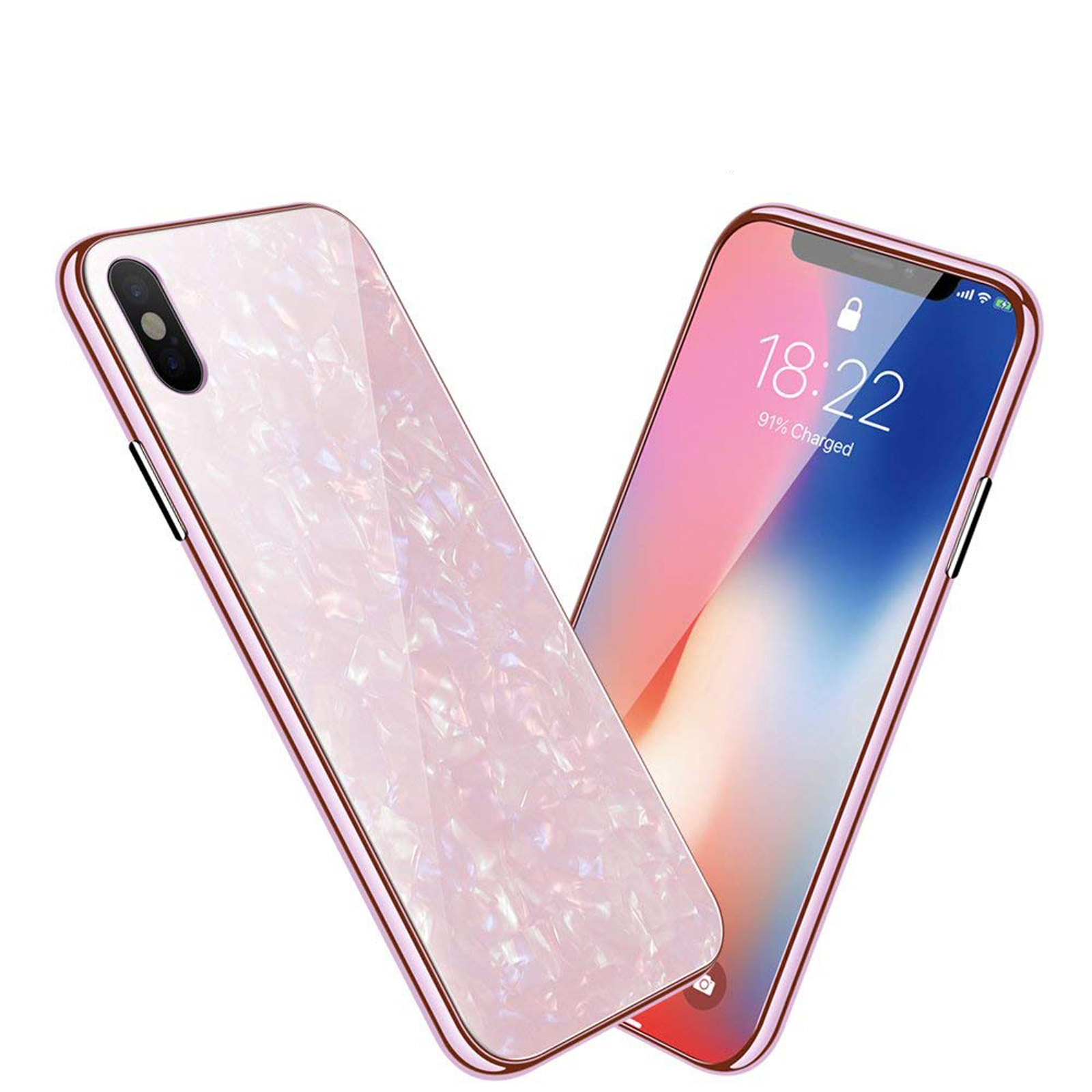 Luxury Marble Tempered Glass Case Cover For Apple iPhone X XS XR Max 10