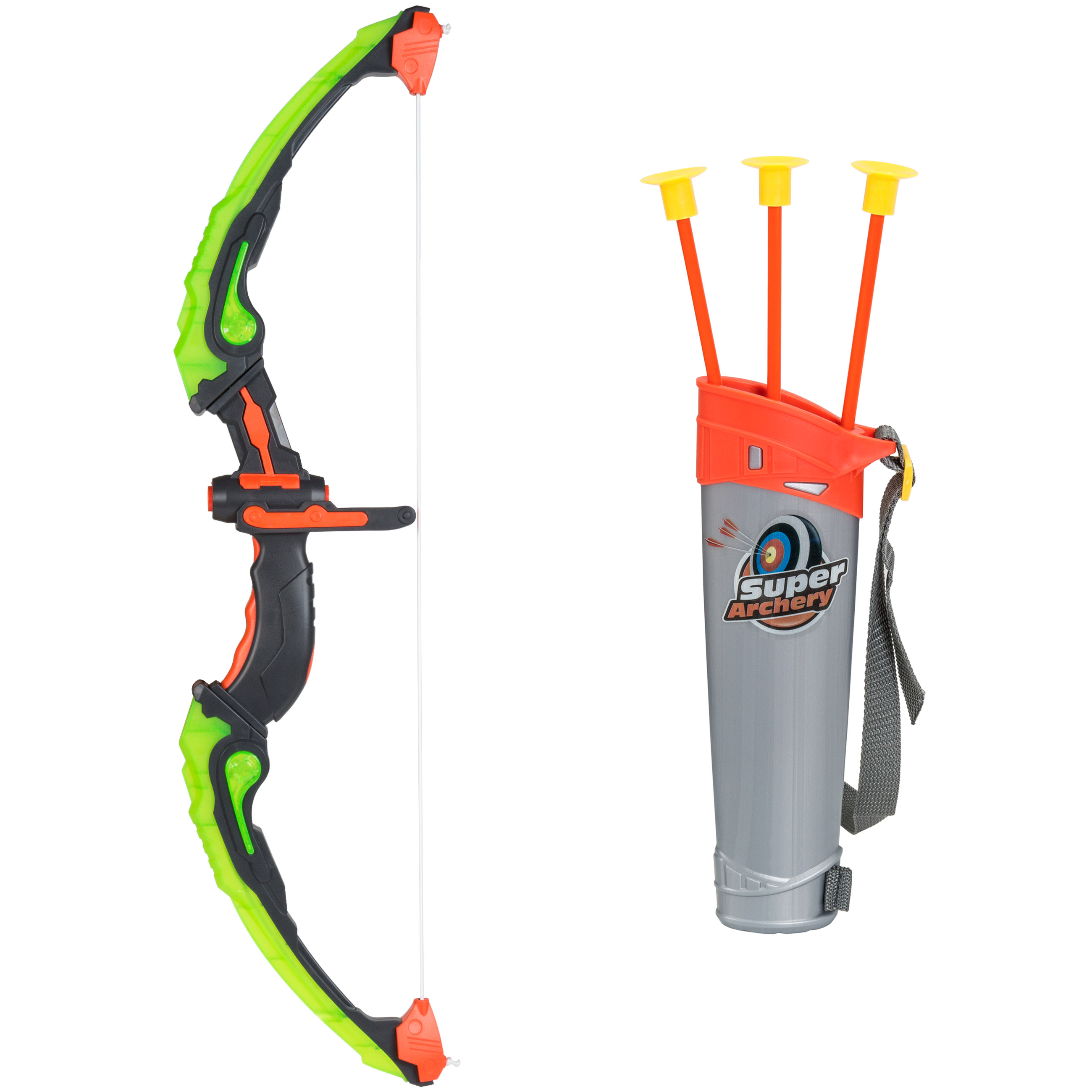 BCP Kids 24in LightUp Archery Toy Play Set w/ Bow, 3 Arrows, Quiver