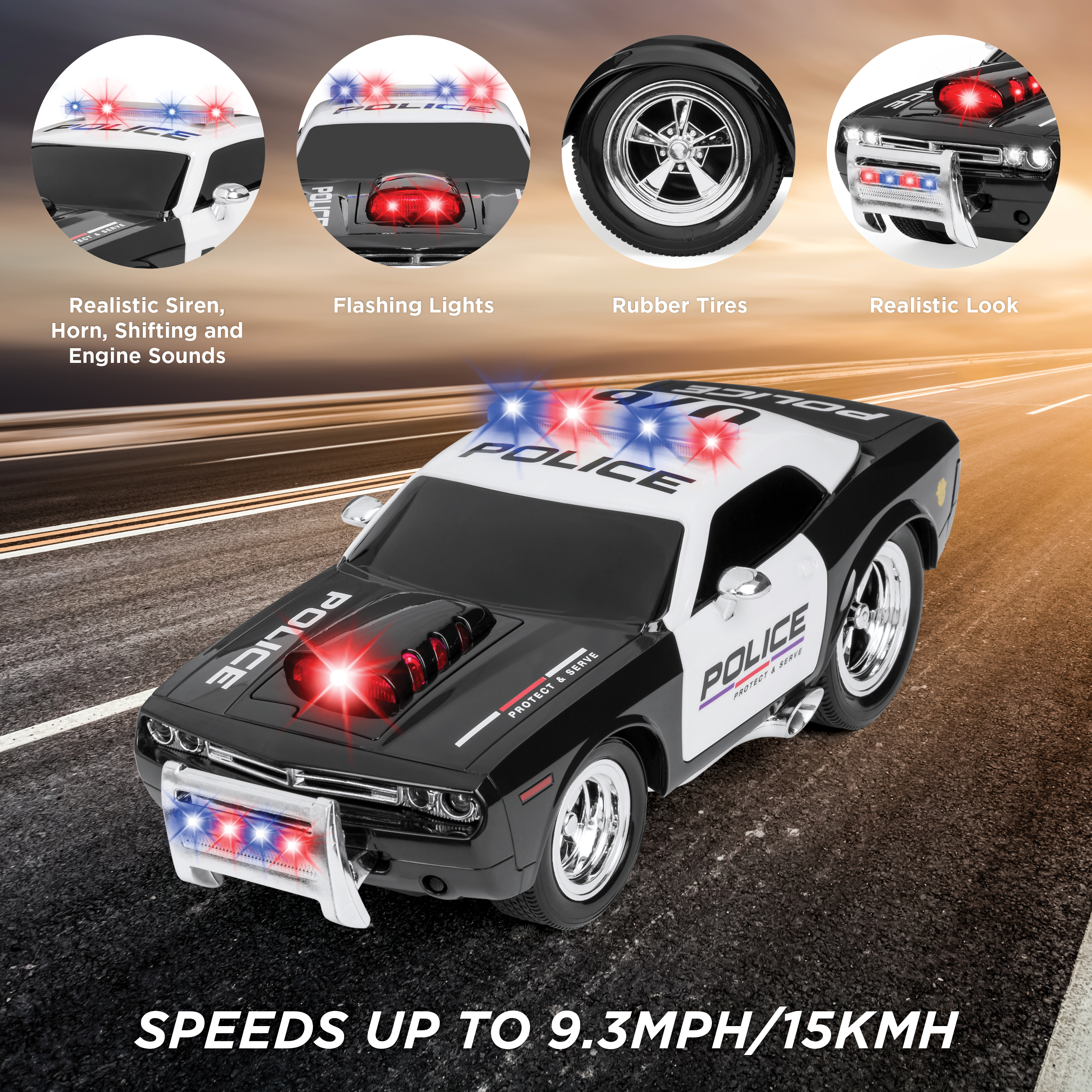 remote control toy police cars