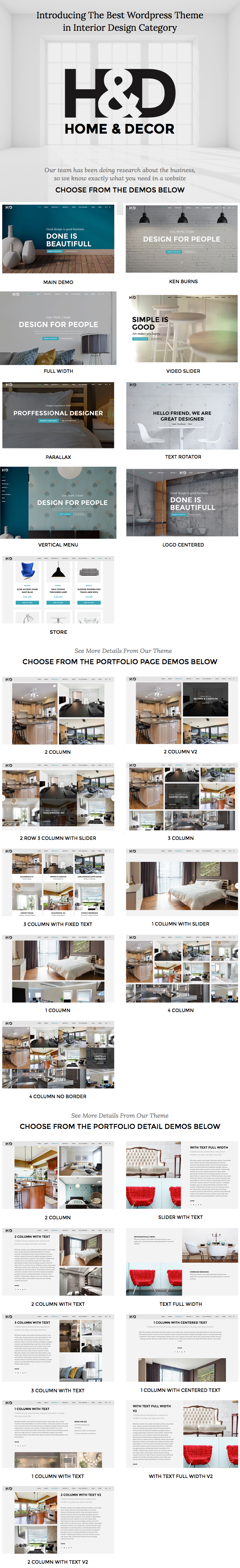 H&D - Interior Design WordPress Theme Free Download | Download H&D