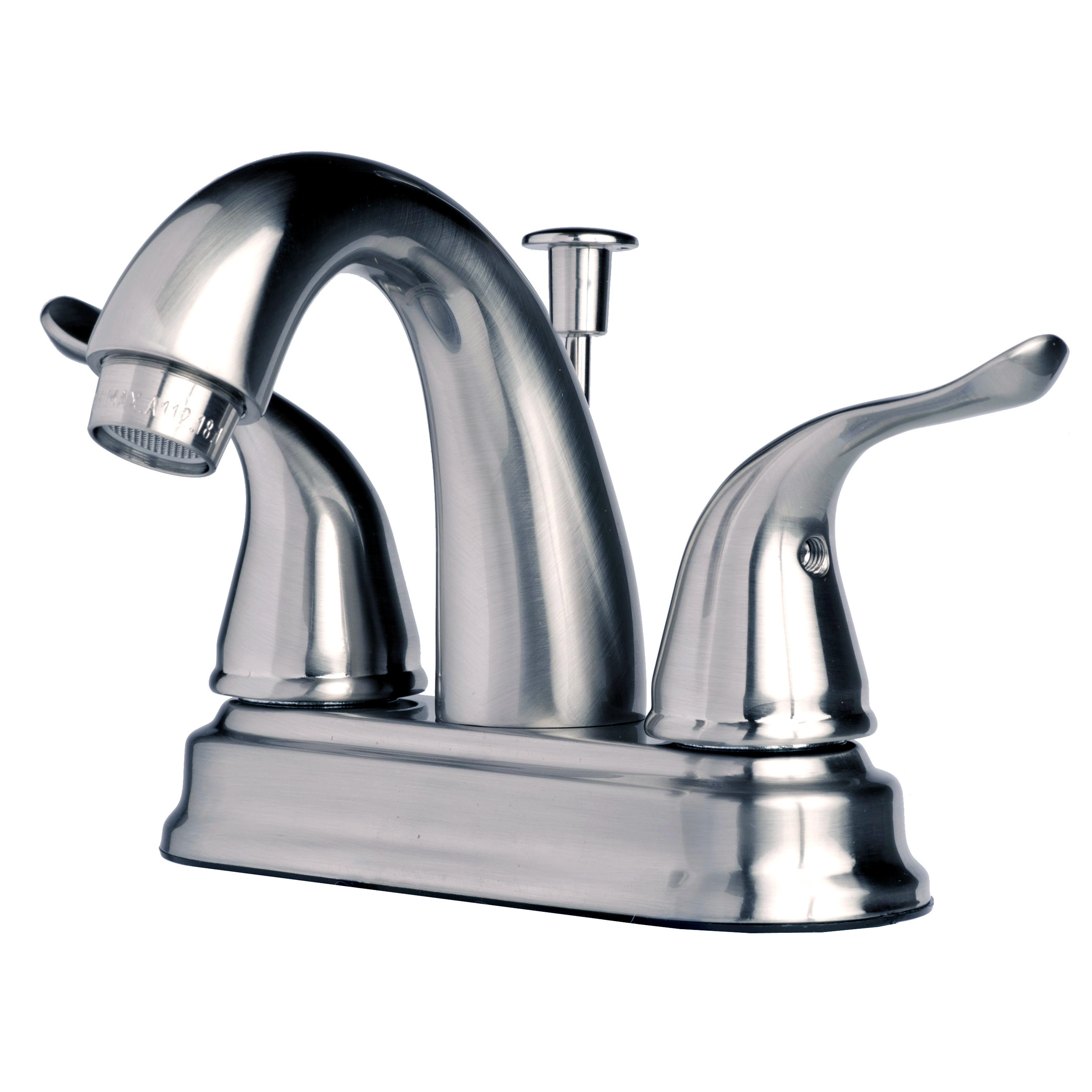Contemporary Bathroom Vanity Sink 4" Centerset Lavatory Faucet Brushed
