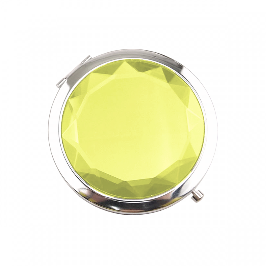 Espejo de mano amarillo, Ø7cm