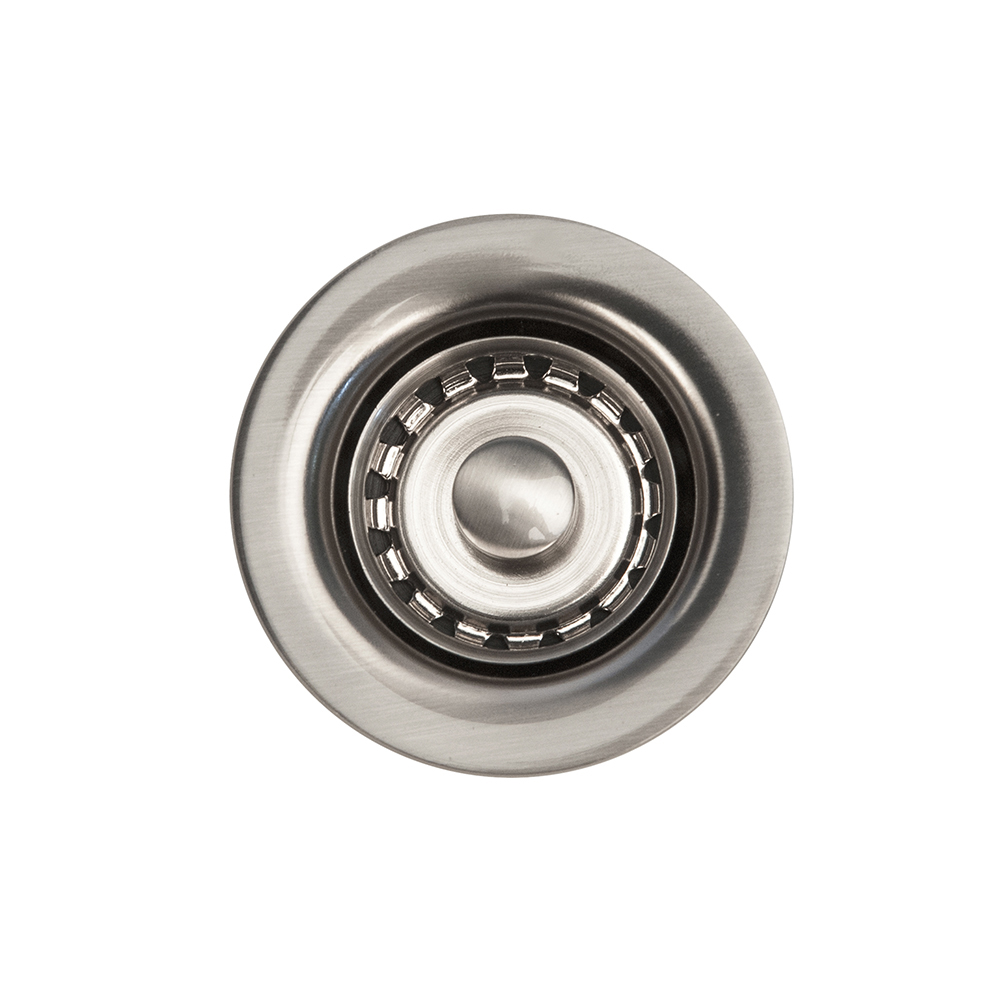 Premier Copper Products 2" Bar Basket Strainer Drain - Brushed Nickel, D-133BN