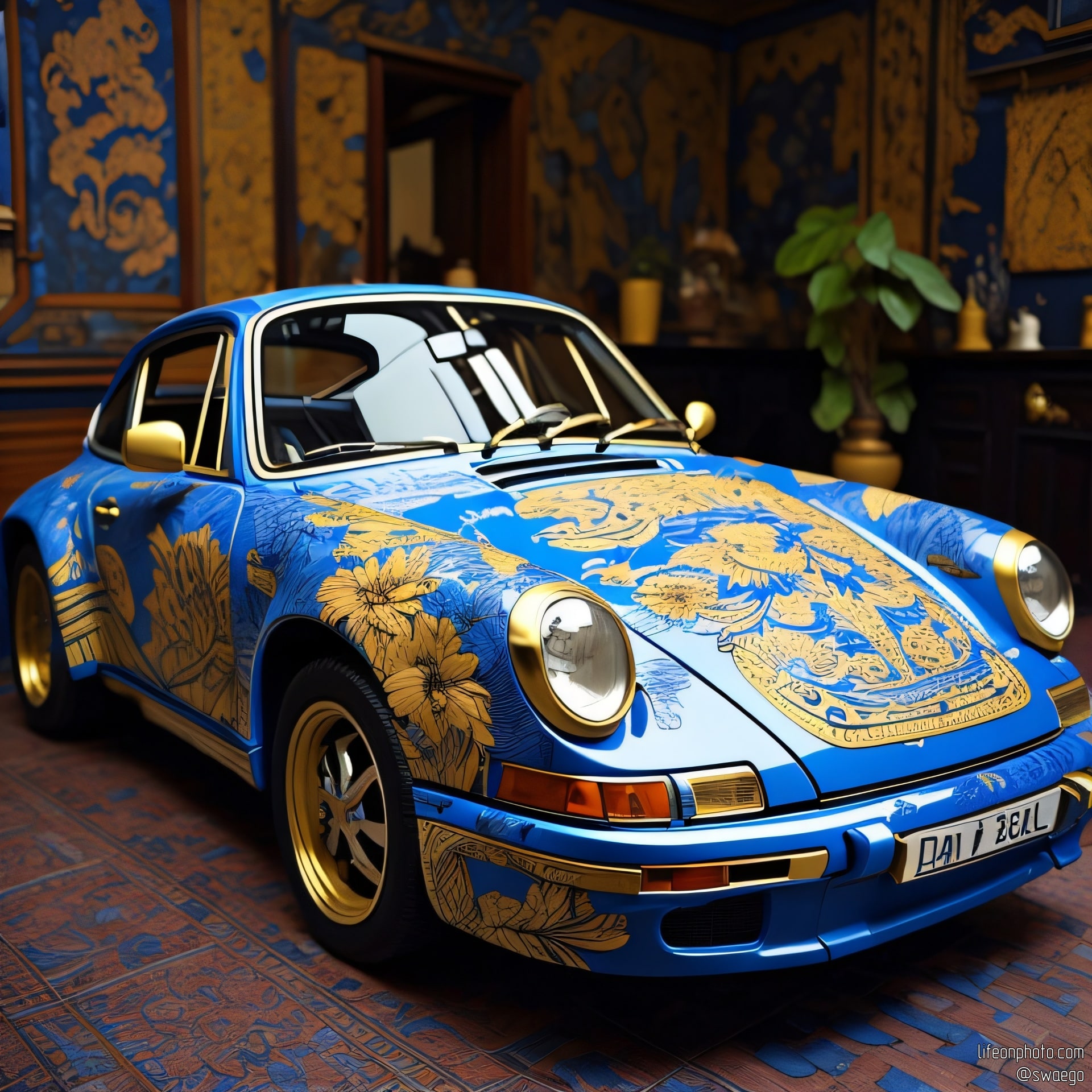 Расписные автомобили (AI)