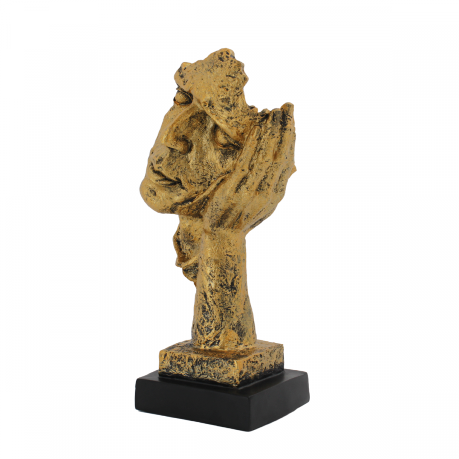 Figura decorativa dorado, 33cm