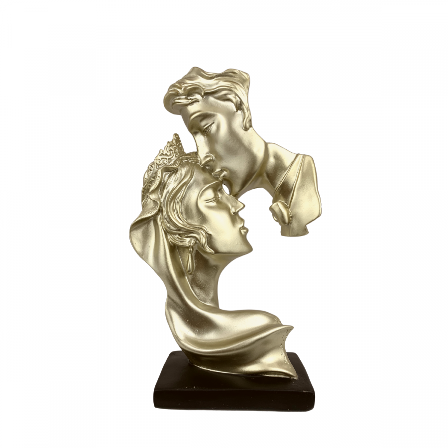 Figura decorativa dorado, Romeo & Julieta, 25.5cm