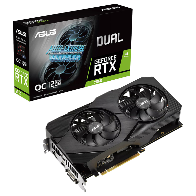  Asus GeForce RTX 2060 Dual 12G OC