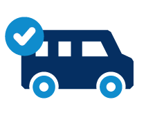 Small charter vehicle icon