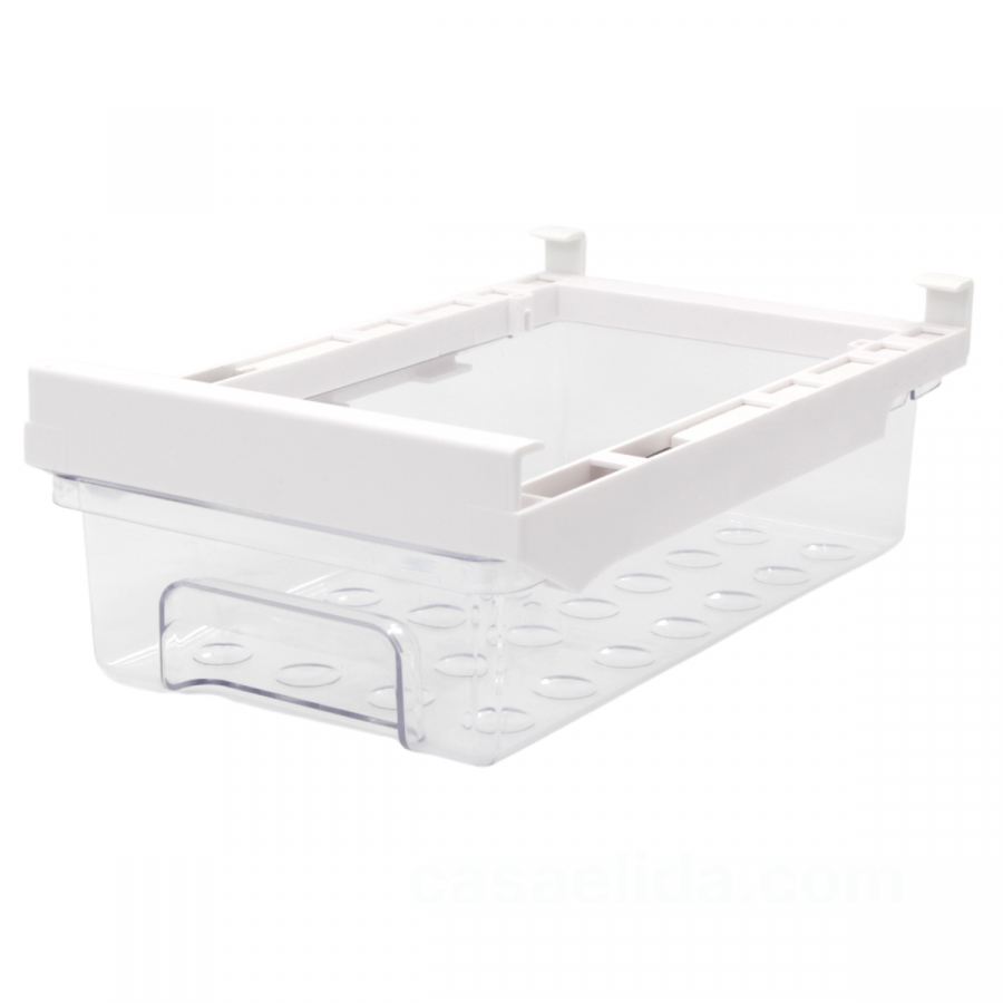 Caja de almacenamiento para refrigerador 10.5x18.5x30~40cm, plástico pp