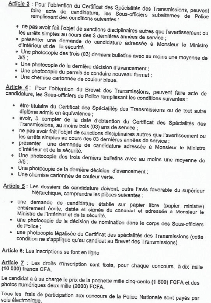 Examens ci certificat des Specialites des transmissions concours police 2023-2024 Examens ci certificat des Specialites des transmissions concourspolice-ci.net (CST) Examens professionnel 2023-2024