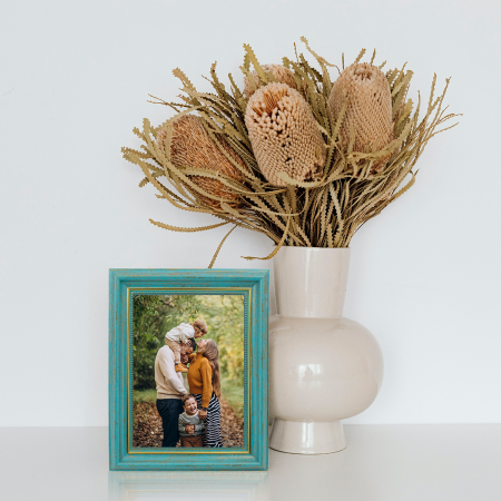 Marco de foto verde, 25x20.5cm, madera mdf