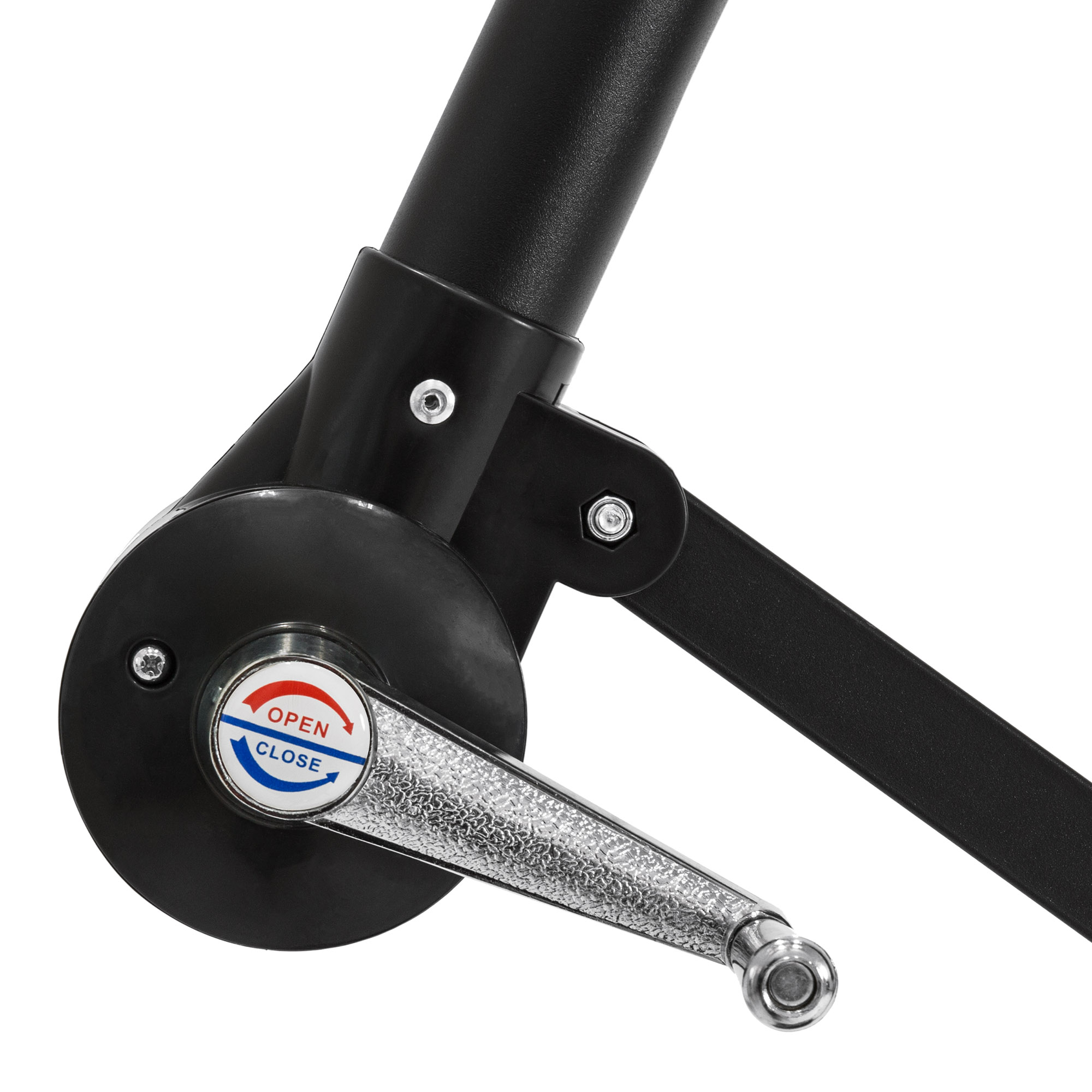 BCP 10ft Offset Hanging Market Patio Umbrella w/ Tilt Adjustment, Hand