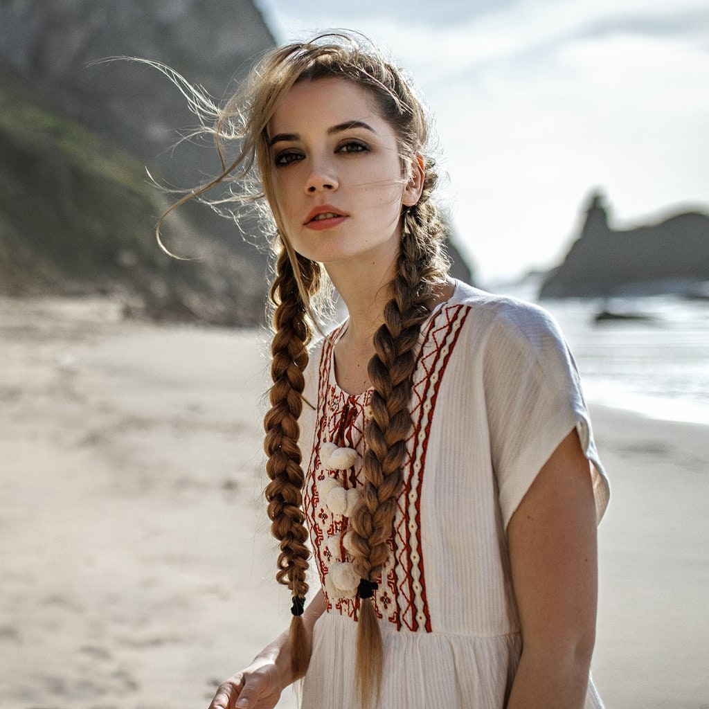 girls with pigtails