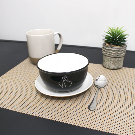 Bowl negro, 7xØ13cm