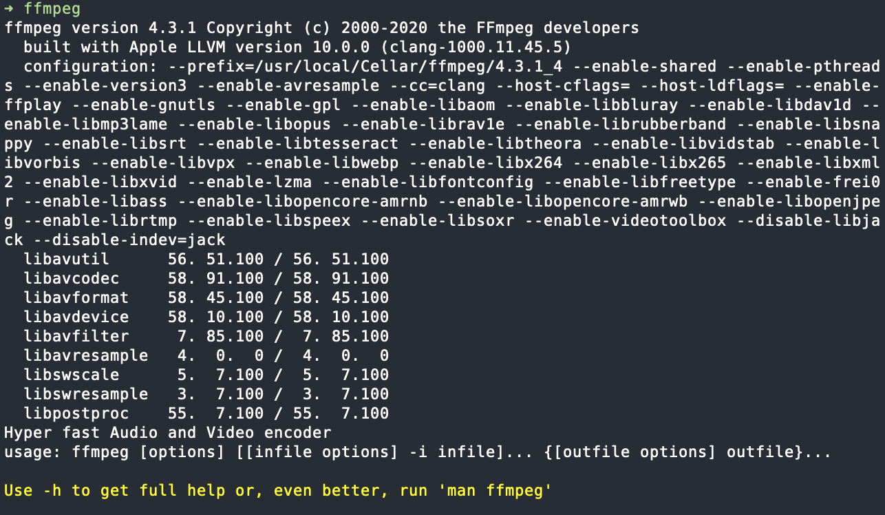 run multiple ffmpeg commands consectutively