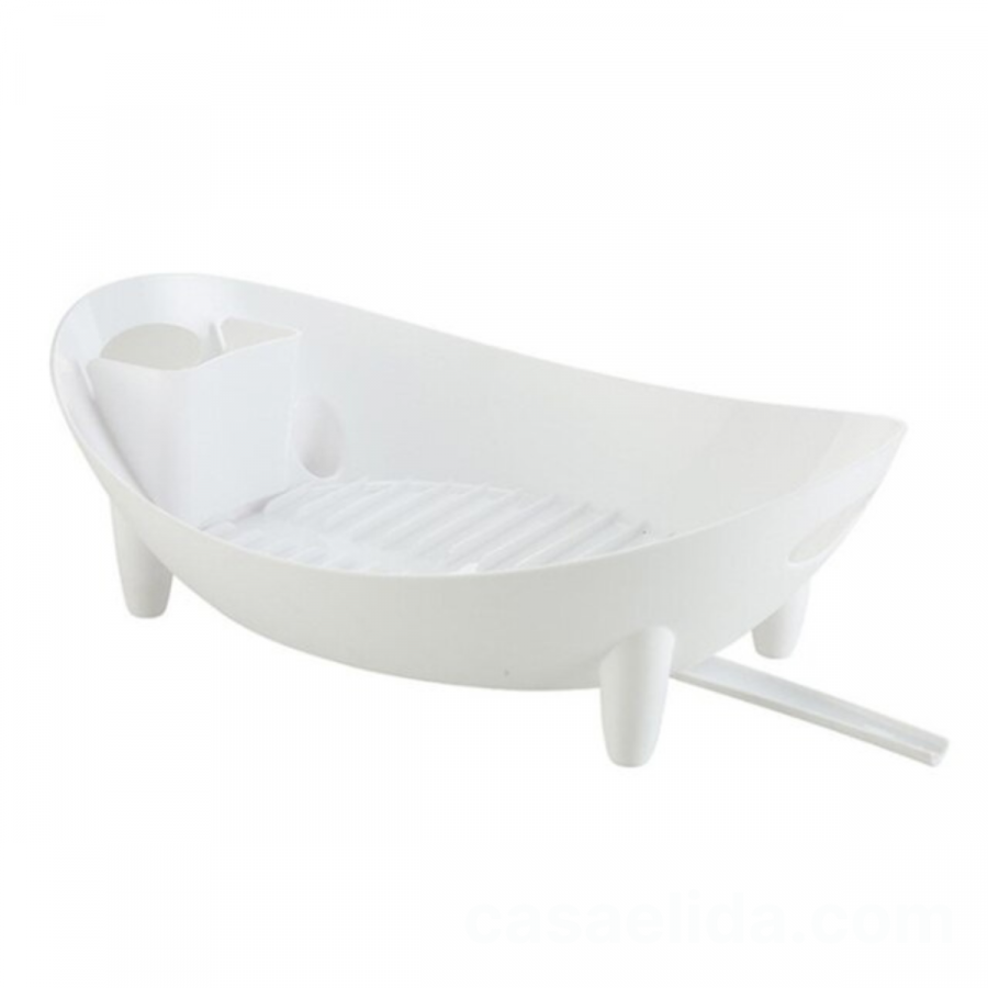 Escurridor de cocina blanco, 14x42x32cm