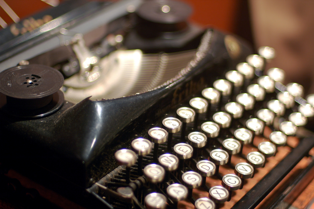 Antique typewriter