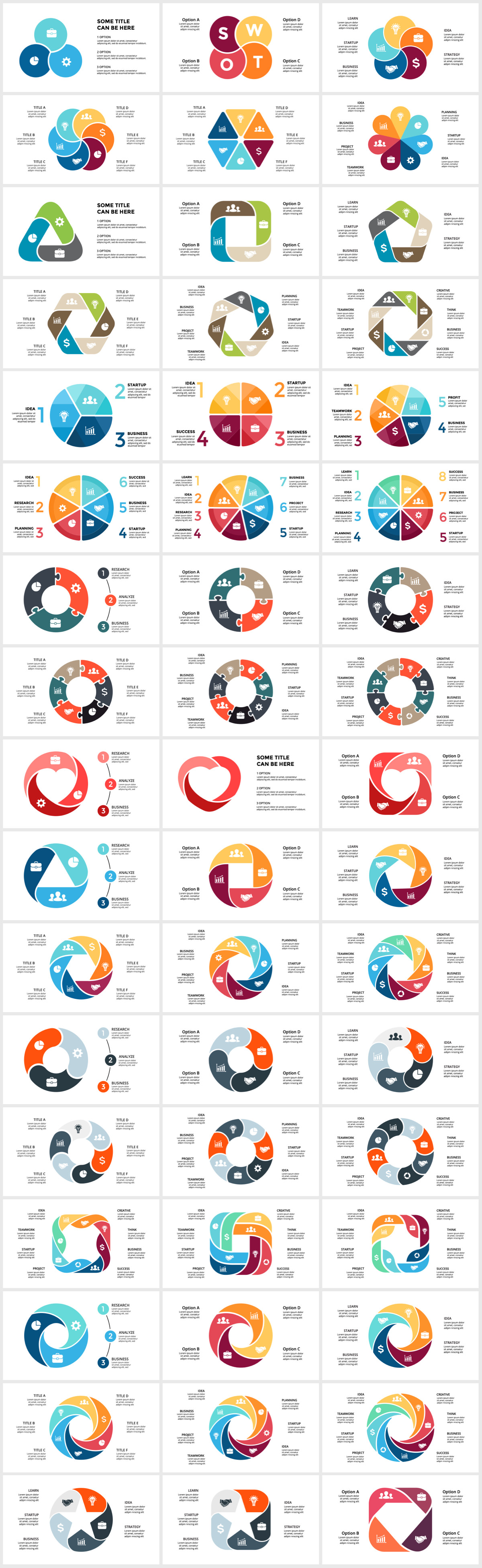 Huge Infographics Bundle! Lifetime Updates! PowerPoint, Photoshop, Illustrator. - 187