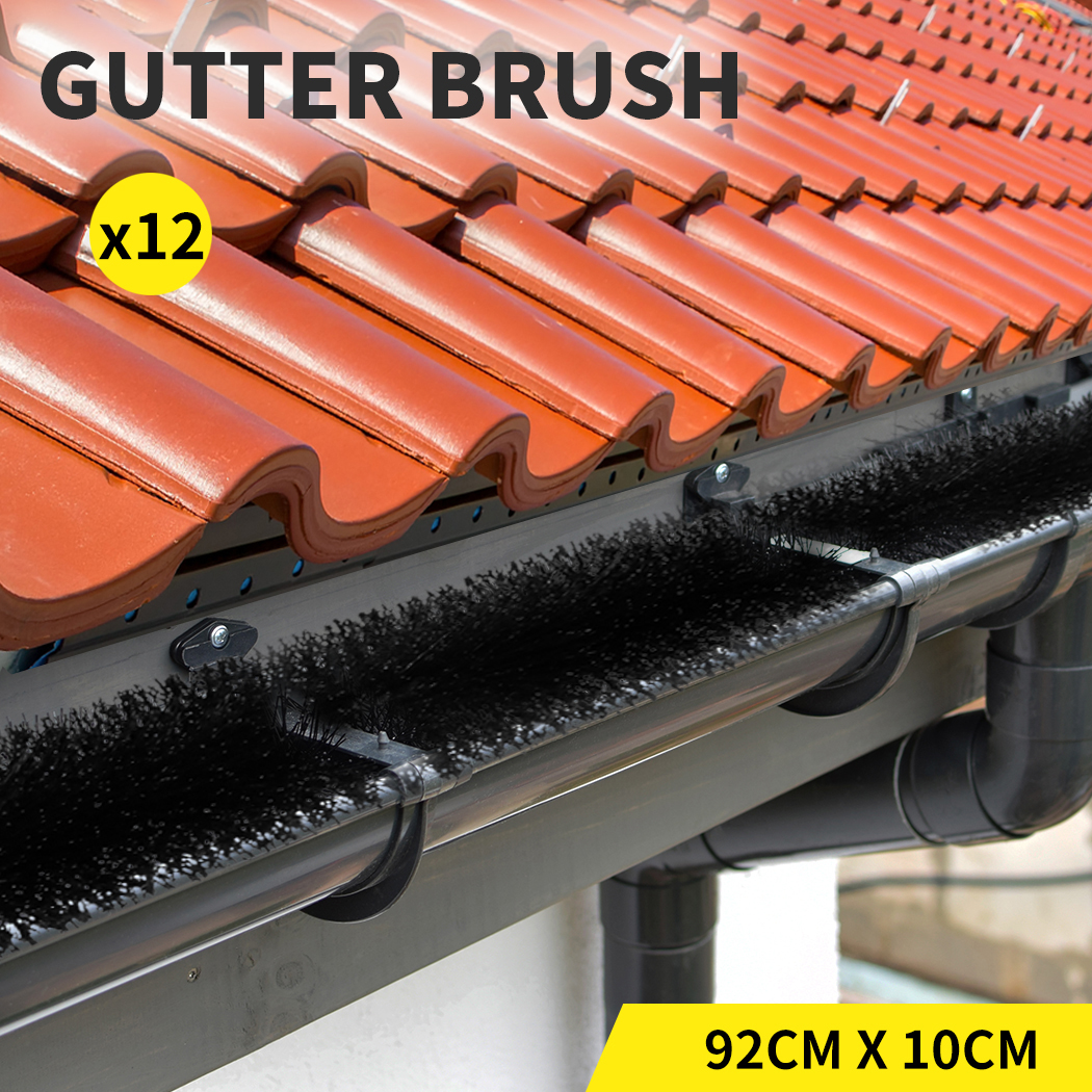 Gutter Brush Guard Leaf Heavy Duty Twigs Filter Garden 92x10cm Length
