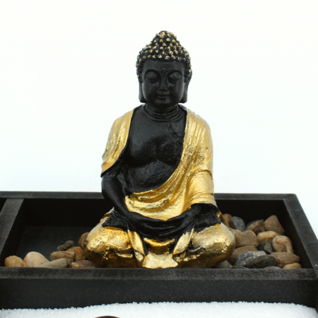 Figura decorativa jardín zen, 13x25cm