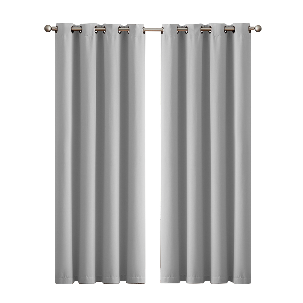 2X Blockout Curtains Blackout Window Curtain Draperies Pair Eyelet Bedroom Decor - Picture 252 of 420