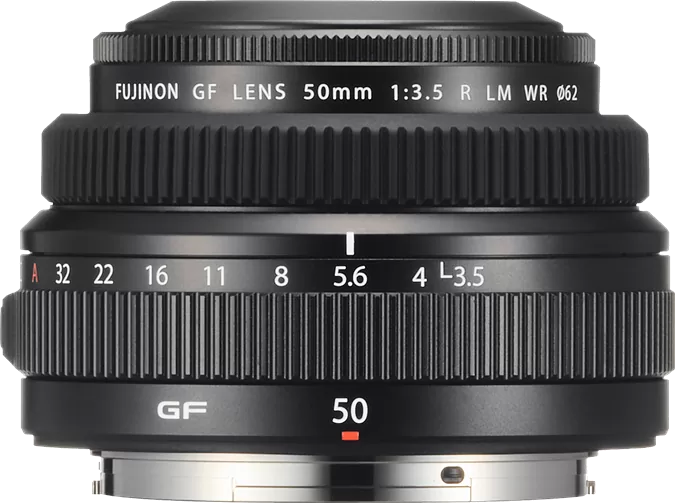 FUJIFILM GF 50mm f/3.5 R LM WR Lens Retail Pack