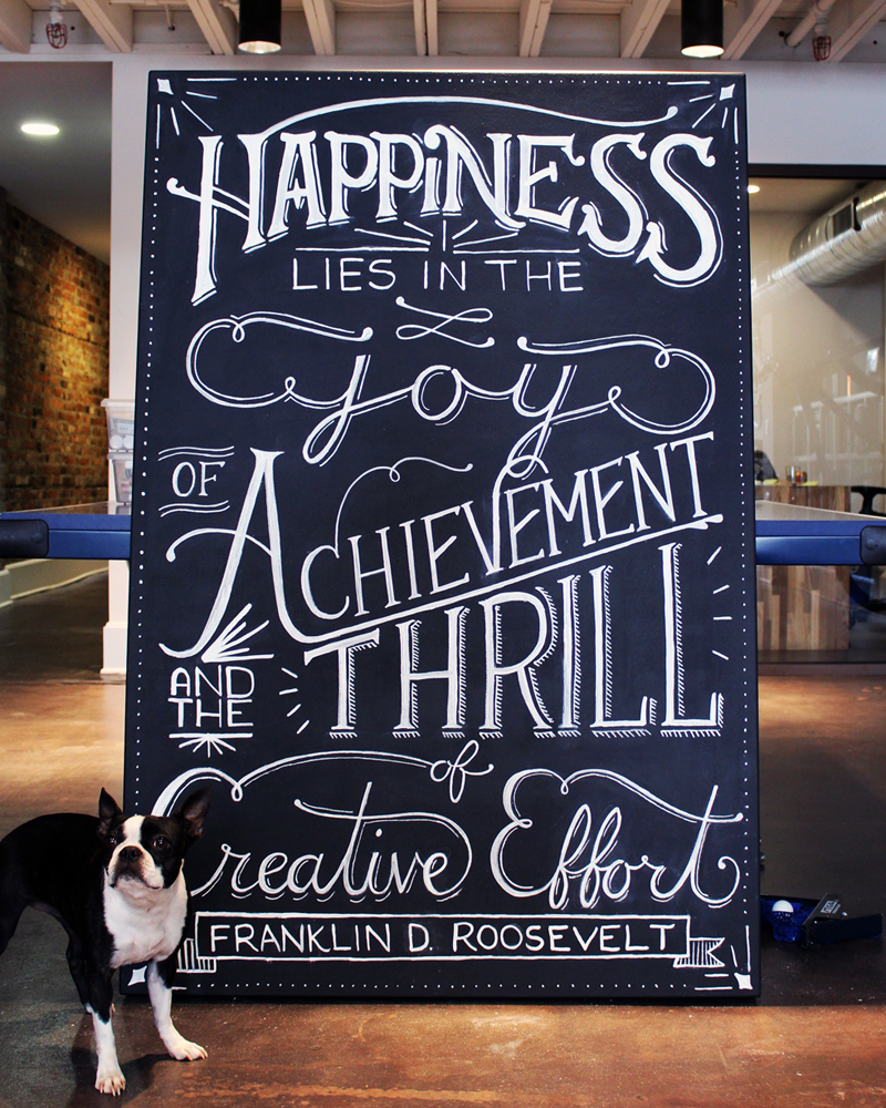 Grow Chalk Canvas Chalkboard