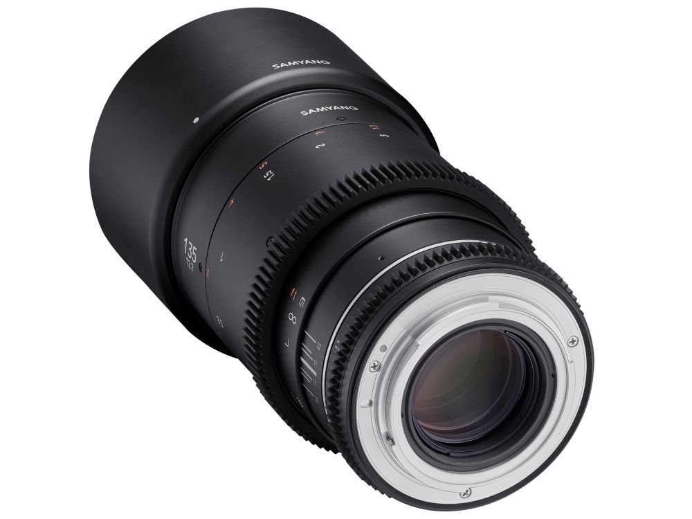 Samyang VDSLR 135mm T2.2 MK2 Rear Angle