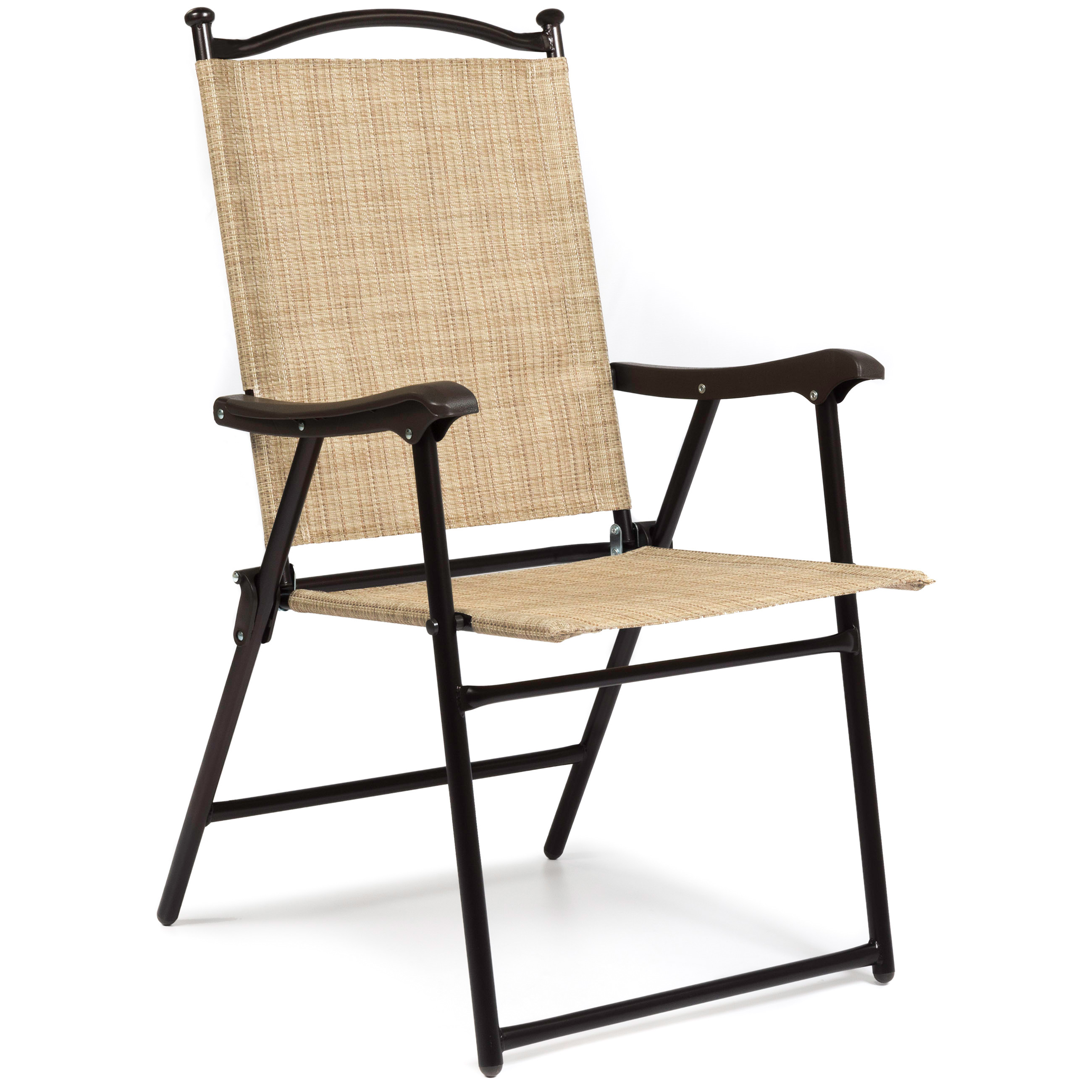 BCP Set of 2 Outdoor Portable Folding Sling Back Mesh Chairs w