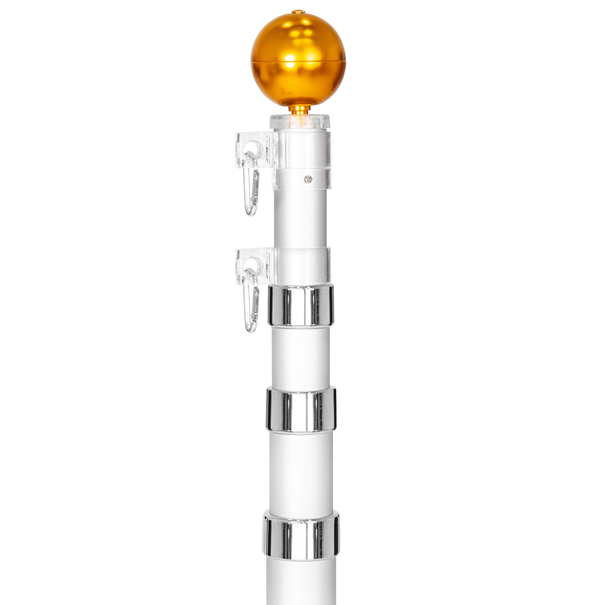 BCP 16ft Telescoping Aluminum Outdoor Flagpole w/ American Flag eBay
