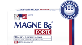 Lek z magnezem bez recepty Magne B6 Forte 100 tabletek powlekanych. Do kupienia online w aptece internetowej