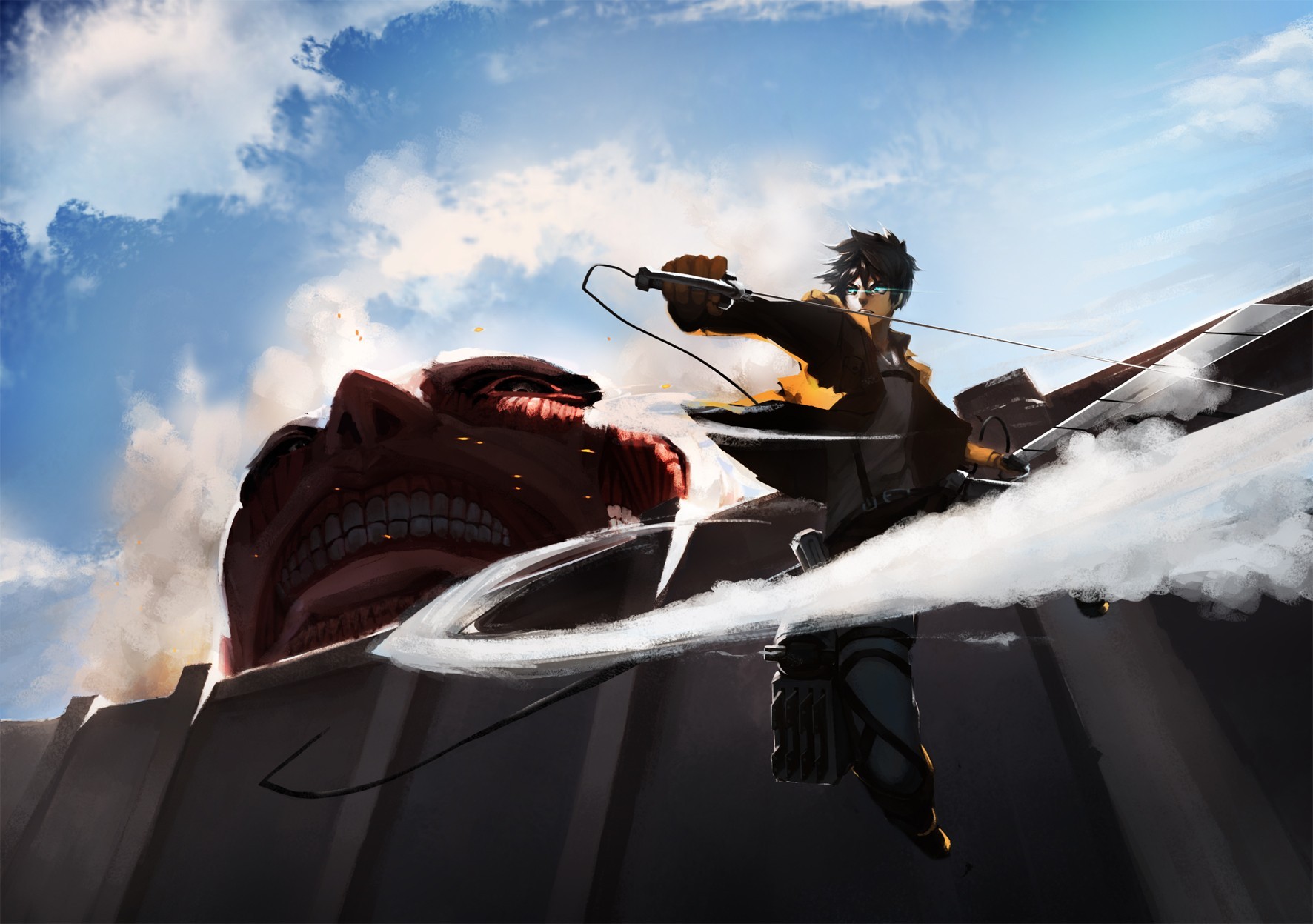 Wallpaper Attack On Titan 526 Shingeki no Kyojin, Eren Jeager, anime boys