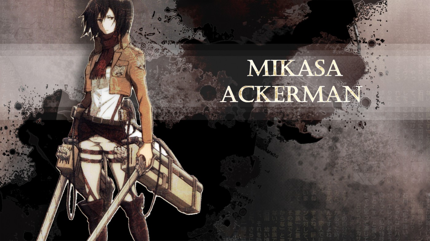 Wallpaper Attack On Titan 436 Shingeki no Kyojin, Mikasa Ackerman, anime, anime girls