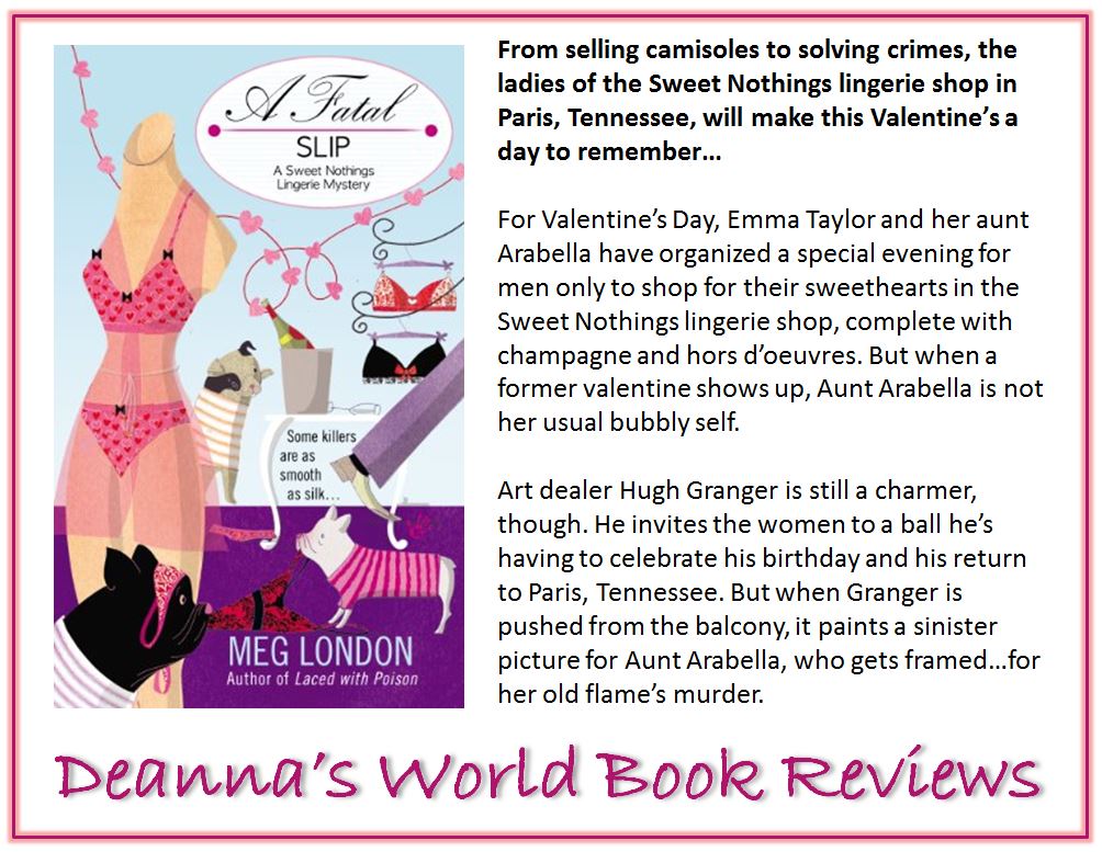 A Fatal Slip by Meg London blurb