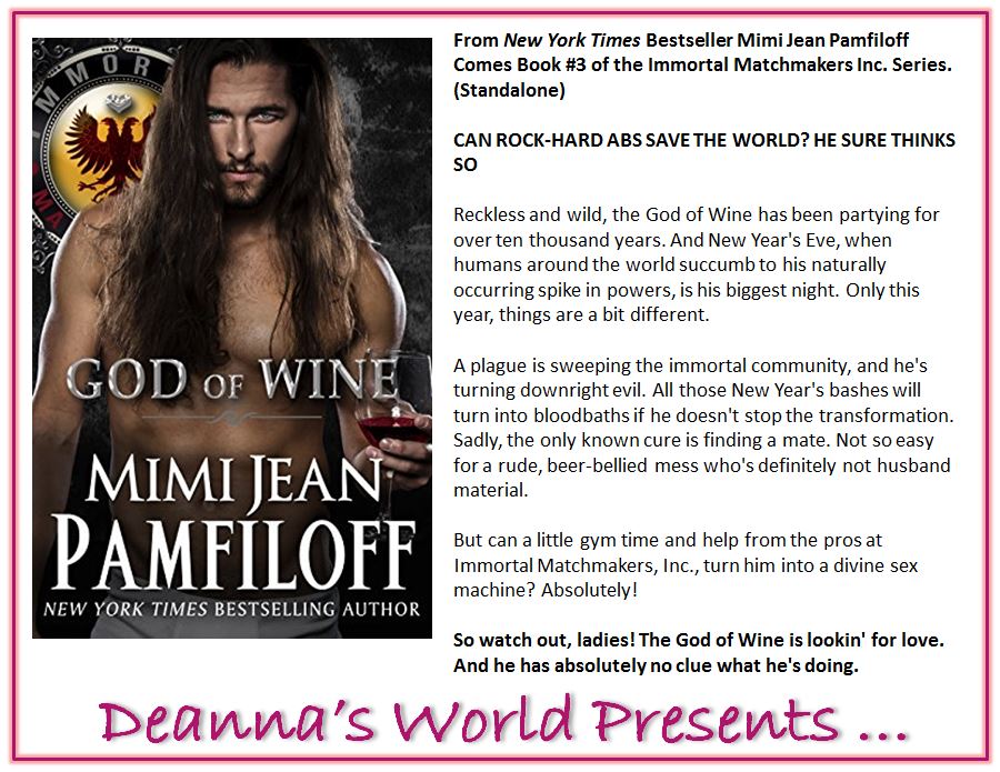 God of Wine by Mimi Jean Pamfiloff blurb