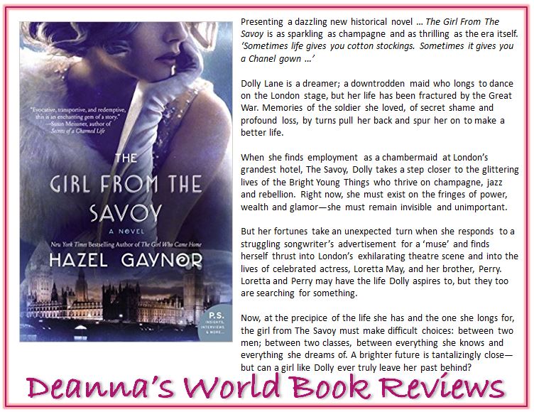 The Girl From The Savoy by Hazel Gaynor