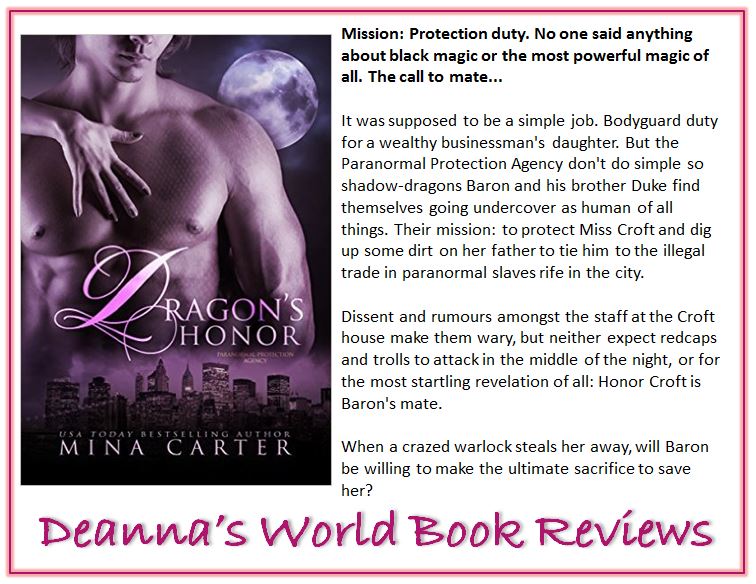 Dragon's Honor by Mina Carter blurb