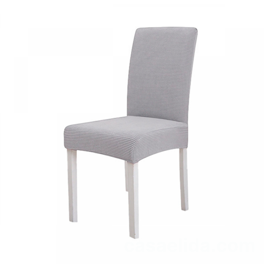 Funda para silla ajustable gris, poliéster