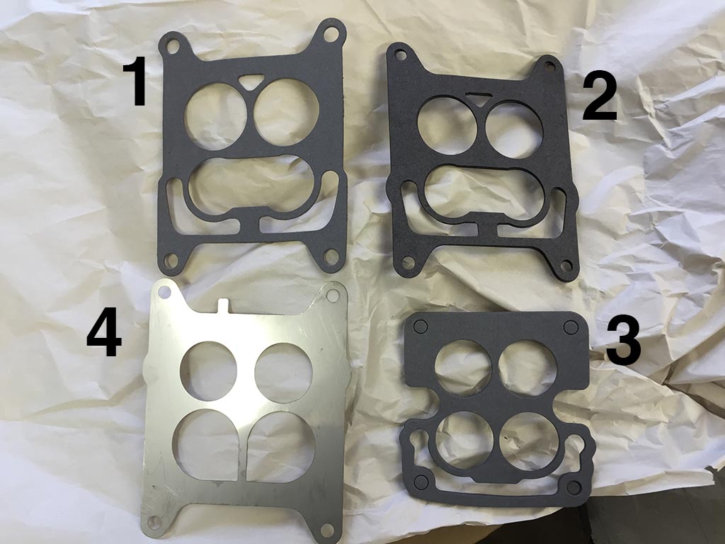Gaskets and shims for 1961 Carter carb