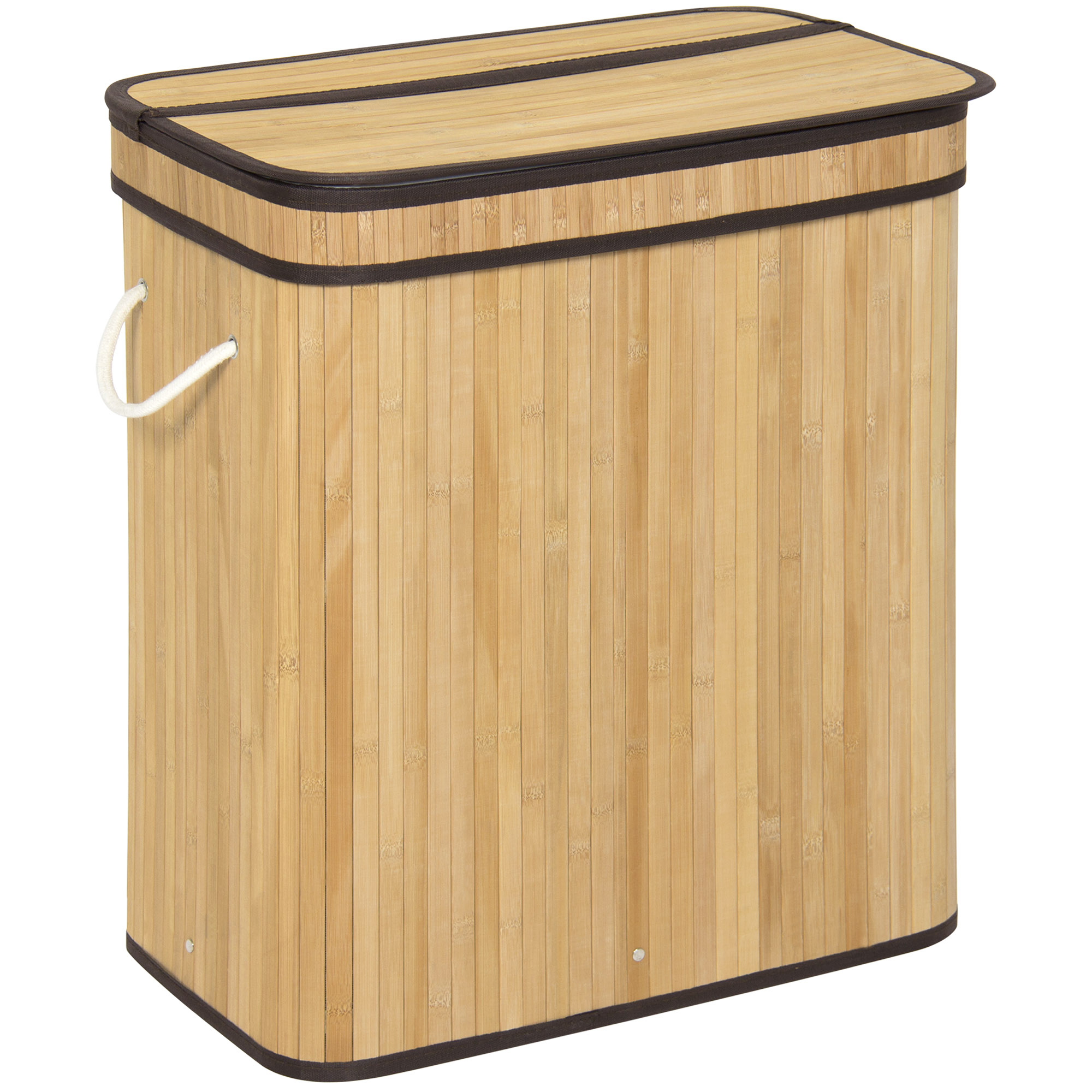BCP Double Laundry Bamboo Hamper 816586025005 eBay