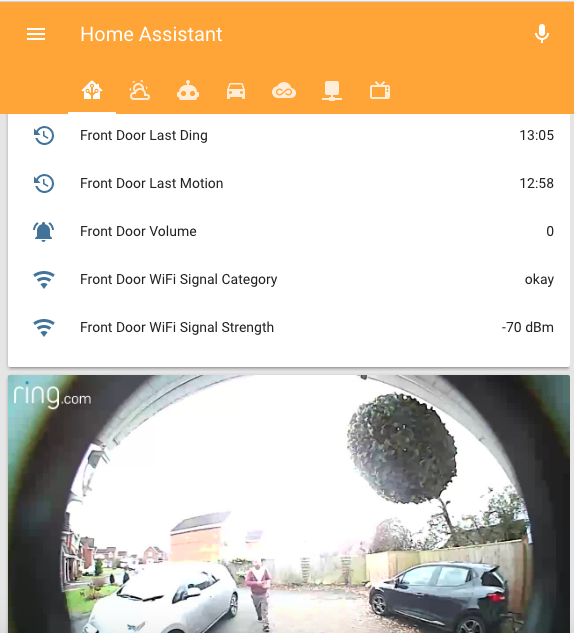 Ring Doorbell -- Home assistant "Error while setting up