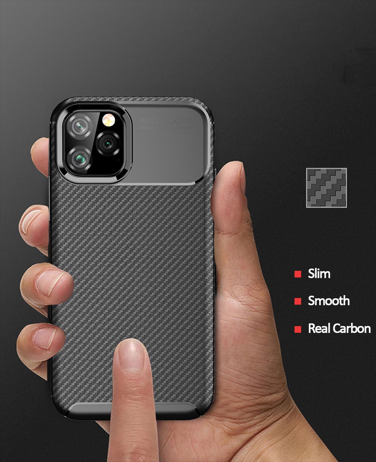 iphone pro real forged carbon fiber case